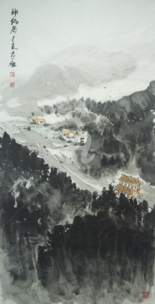 Yi-Xiong Gu Ink painting"Relaxed living"